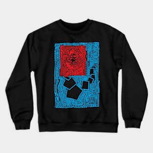 Red faced man Crewneck Sweatshirt